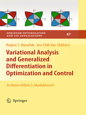 cover image of Variational Analysis and Generalized Differentiation in Optimization and Control